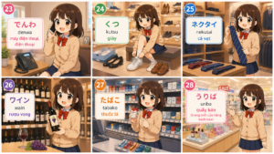 TỪ VỰNG BÀI 3 MINNA NO NIHONGO 23 28