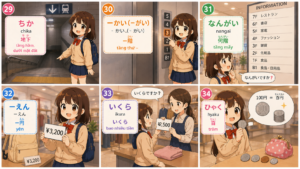 TỪ VỰNG BÀI 3 MINNA NO NIHONGO 29 34